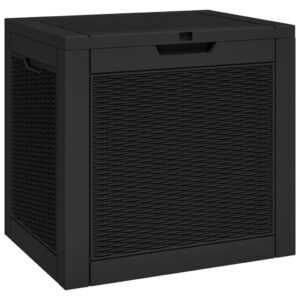 tifitgo asomie patio storage box black 21.9"x16.9"x20.9" polypropylene indoor stockage bin home chest house tank outdoor furniture outdoor storage boxes us stock fast shipment brown