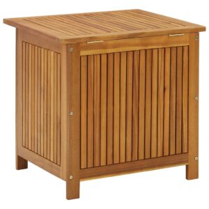 TIFITGO Asomie Patio Storage Box 23.6"x19.7"x22.8" Solid Acacia Wood Indoor stockage bin home chest house tank Outdoor Furniture Outdoor Storage Boxes US Stock Fast Shipment Brown