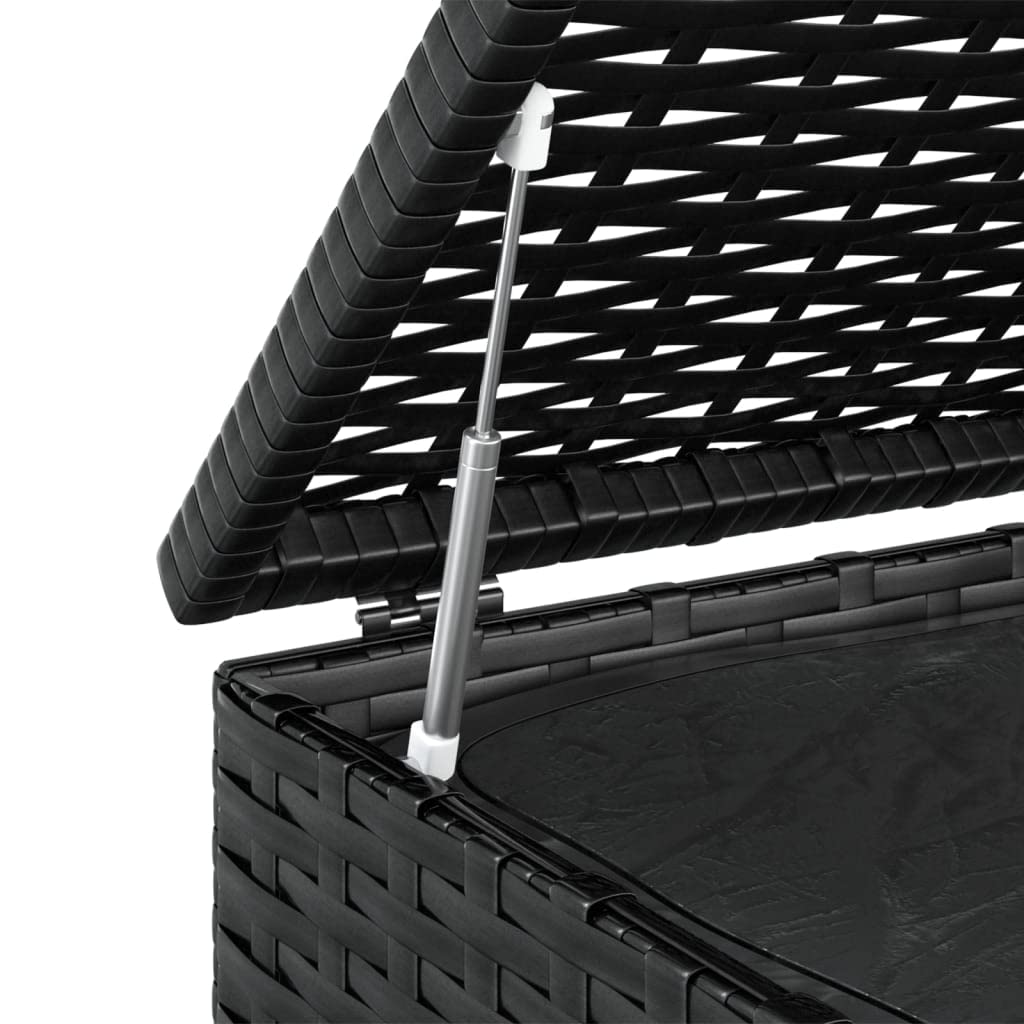 TIFITGO Asomie Patio Cushion Box PE Rattan Black Indoor stockage bin home chest house tank Outdoor Furniture Outdoor Storage Boxes US Stock Fast Shipment Anthracite