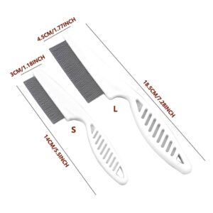 Magic Pet Comb Flea Comb for Dogs and Cats Multifunctional Pet Hair Comb Flea and Tear Stain Removal Magic Flea Brush and Tear Stain Comb Pet Supplies Remove Knots Crust Mucus