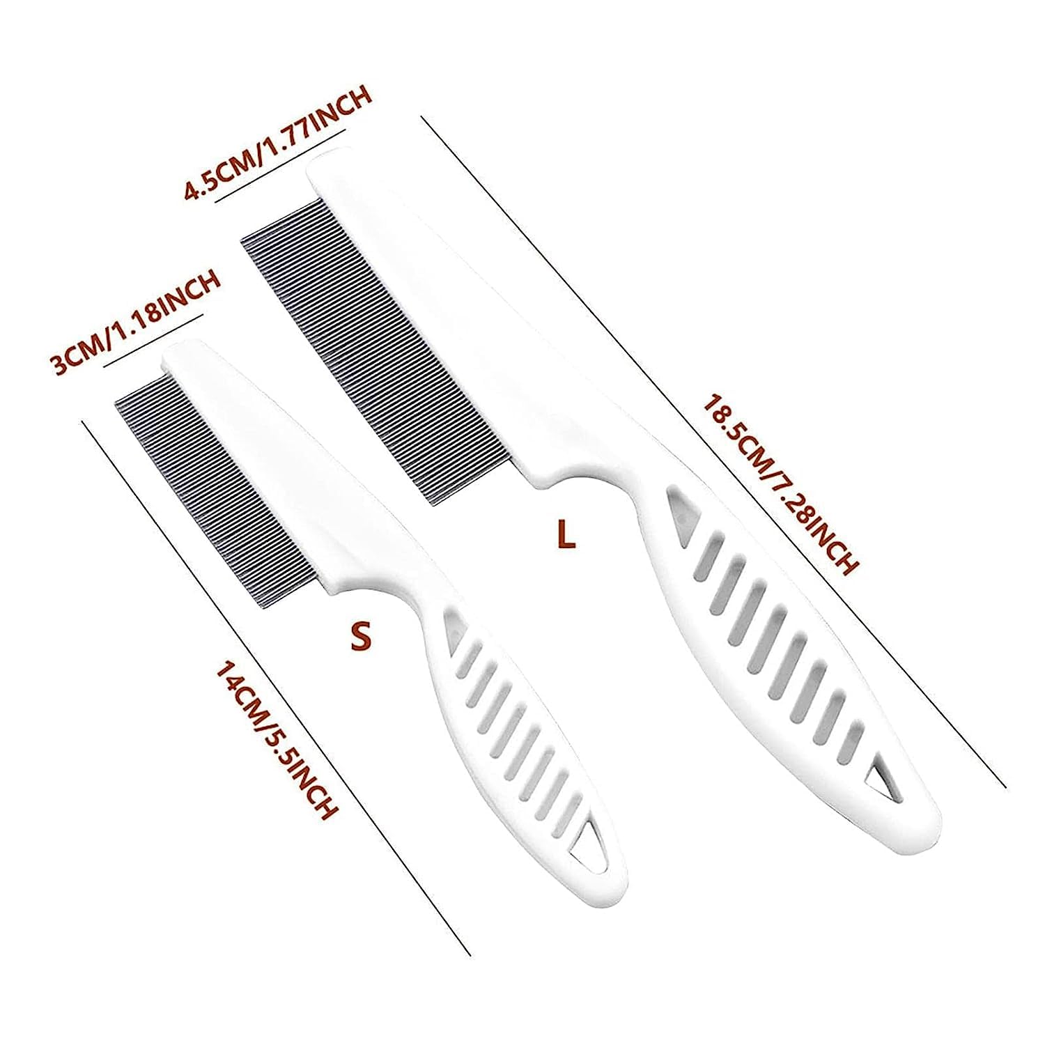 Magic Pet Comb Flea Comb for Dogs and Cats Multifunctional Pet Hair Comb Flea and Tear Stain Removal Magic Flea Brush and Tear Stain Comb Pet Supplies Remove Knots Crust Mucus