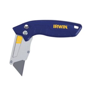 IRWIN Utility Knife, Push And Flip Compact Foldable (IWHT10577)