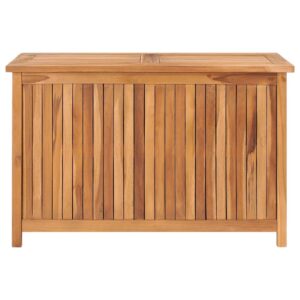 tifitgo asomie patio storage box 35.4"x19.7"x22.8" solid teak wood indoor stockage bin home chest house tank outdoor furniture outdoor storage boxes us stock fast shipment anthracite