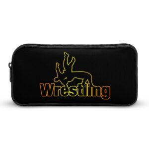 wrestling pencil case cute pen pouch cosmetic bag pecil box organizer for travel office