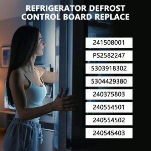 WISINY 5303918476 241508001 Refrigerator Defrost Control Board Compatible for Frigidaire Kenmore Electrolux Refrigerator Replace 241508001 PS2582247 5303918302 5304429380 240375803 240554501