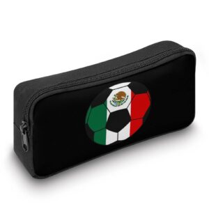 Mexico Football Soccer Pencil Case Cute Pen Pouch Cosmetic Bag Pecil Box Organizer for Travel Office