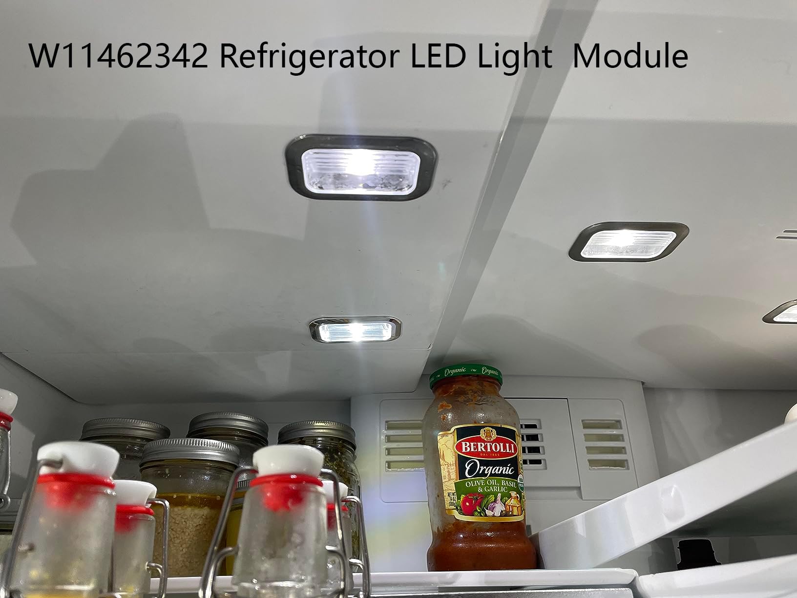 W11462342 Refrigerator LED Light (Daylight White) Module Assembly for kitchenaid, Jenn-air and Whirlpool Refrigerators, Replacement Model W10908166, AP6989197, PS16218086