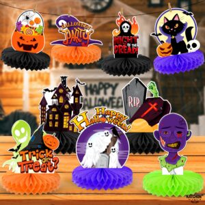 KatchOn, Spooky Halloween Centerpieces for Tables - Pack of 9 | Pumpkin Halloween Table Centerpiece for Halloween Table Decorations | Ghost Halloween Centerpiece for Halloween Decorations Indoor