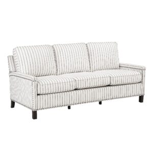 Lexicon Synnove Fabric Living Room Sofa, Beige/Gray