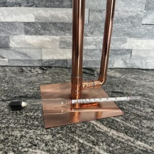 CoProof Copper Proofing Parrot for Distilling, Brewing Beer, Moonshine, Tequila with Hydrometer, Two Way Distillng