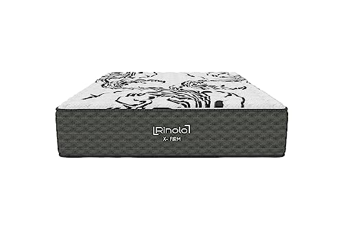 RINOLO X- Firm Mattress 12 Inch, Gel Infused Memory Foam Mattress for Pressure Relief, Pocket Innersprings/Orthopedic Foam | Freshly Baked Mattress | Mattress-in-a-Box (Full)