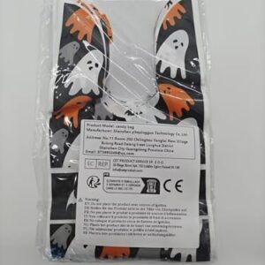 AhfuLife 120 PCS Halloween Treat Candy Bags, 6 Designs Halloween Goodie Bags for Trick or Treat, Small Cute Rabbit Ears Halloween Snack Bags for Halloween Party Supplies Favors