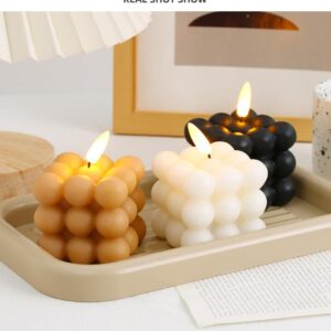 SV7LIU Bubble Soy Wax Scented Candle,2Pcs Decorative Candle for Bedroom Bathroom Cute Bubble Candles Set Gifts for Mother/Friends/Lover