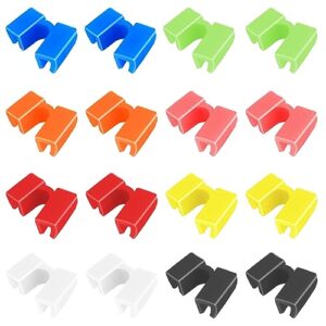 tiesome 16pcs reusable chopstick helpers, training chopstick hinges connector practice chopsticks for adults, kids, beginner, trainers or learner