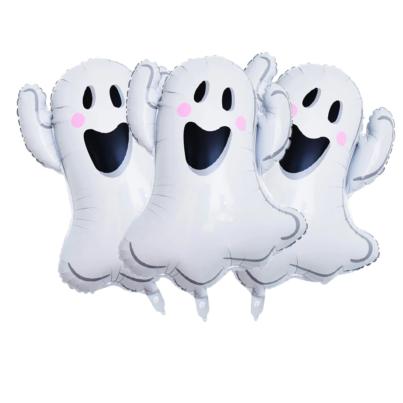 HADCKJA Ghost Balloons White Ghost Halloween Balloons Ghost Foil Balloons for Ghost-Themed Party Supplies Decorations Halloween Party Decorations Balloons Party Sets-3pcs