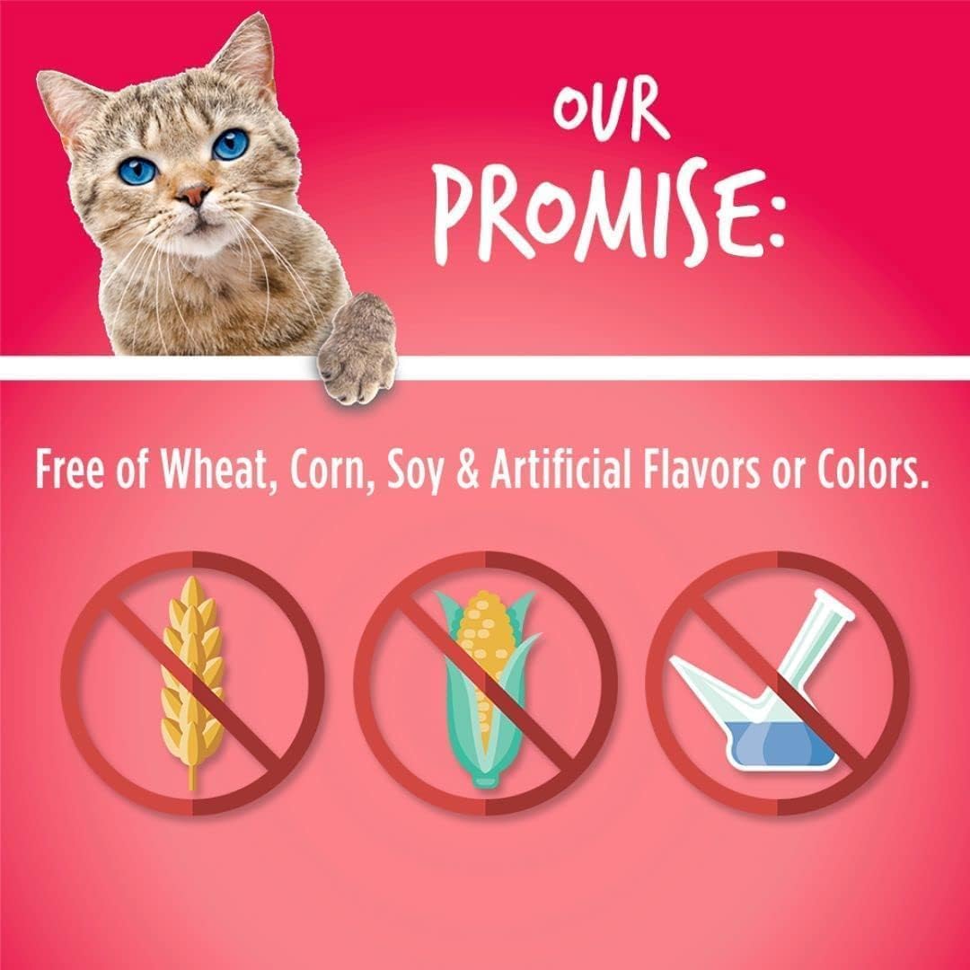 Fruitables Cat Treats | Crunchy Cat Treats | Healthy Low Calorie Cat Treats Packed with Protein | Free of Wheat, Corn and Soy | 2.5 oz (Pack of 3)