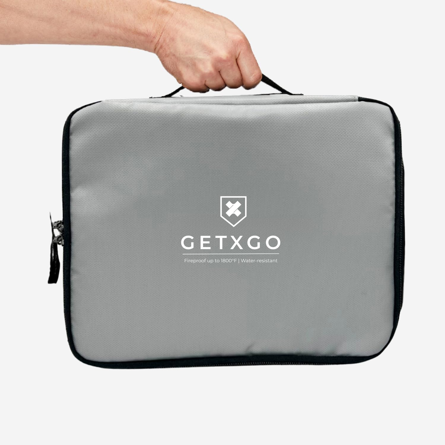 GETXGO: The Upgraded Fireproof and Water-resistant Document Box with Sercured Lock - Protect Your Valuables and Important Papers