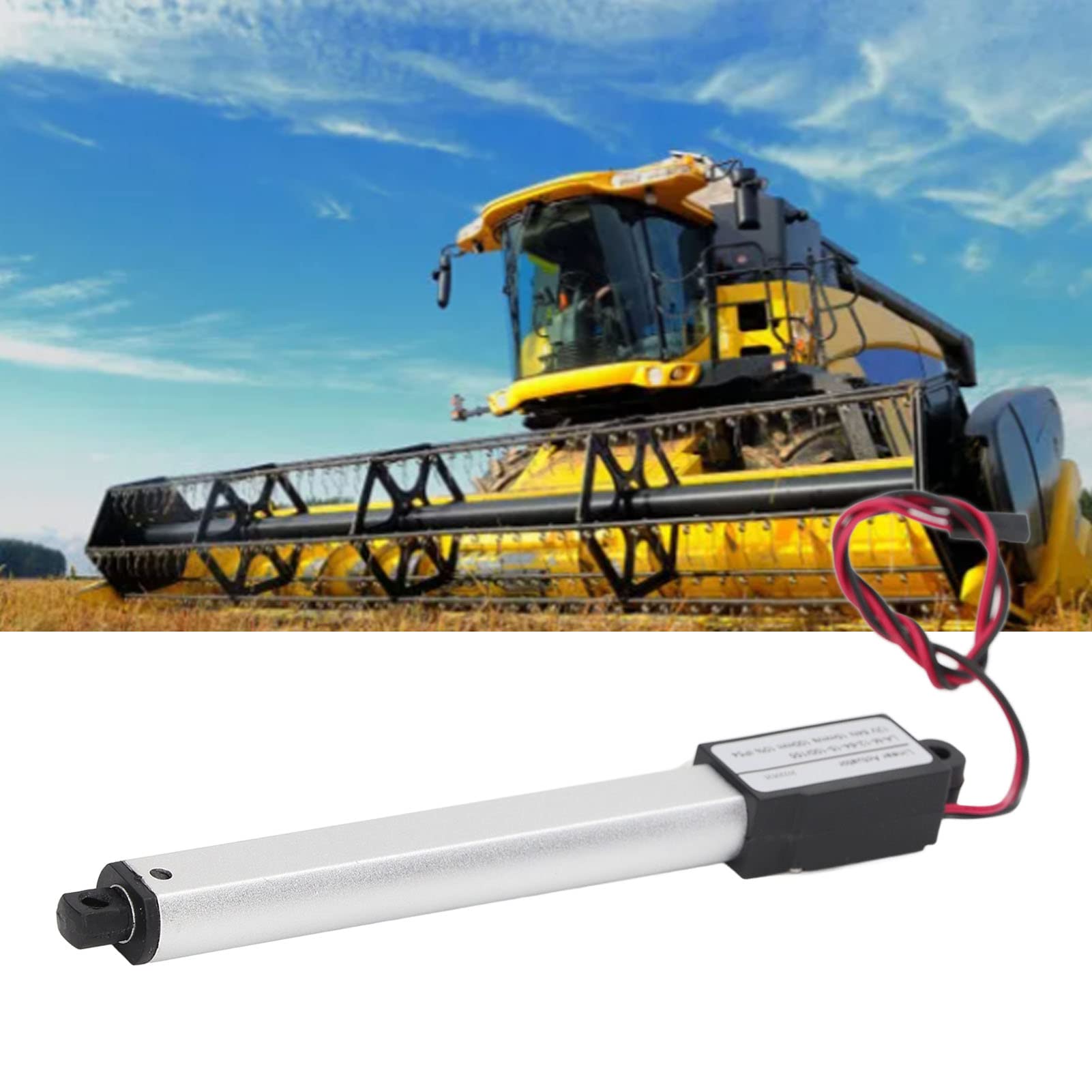 12V Electric Linear Actuator Waterproof Micro Linear Actuator 64N Force 15mm s Speed IP54 for Agricultural Iatrical Machinery (100mm)