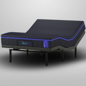 iDealBed S4 Nebula Luxury Hybrid Mattress + 3i Custom Adjustable Bed Sleep System, Comfort, Cooling & Support, Advanced Silent Operation, Wireless (Nebula Medium Soft, Queen)