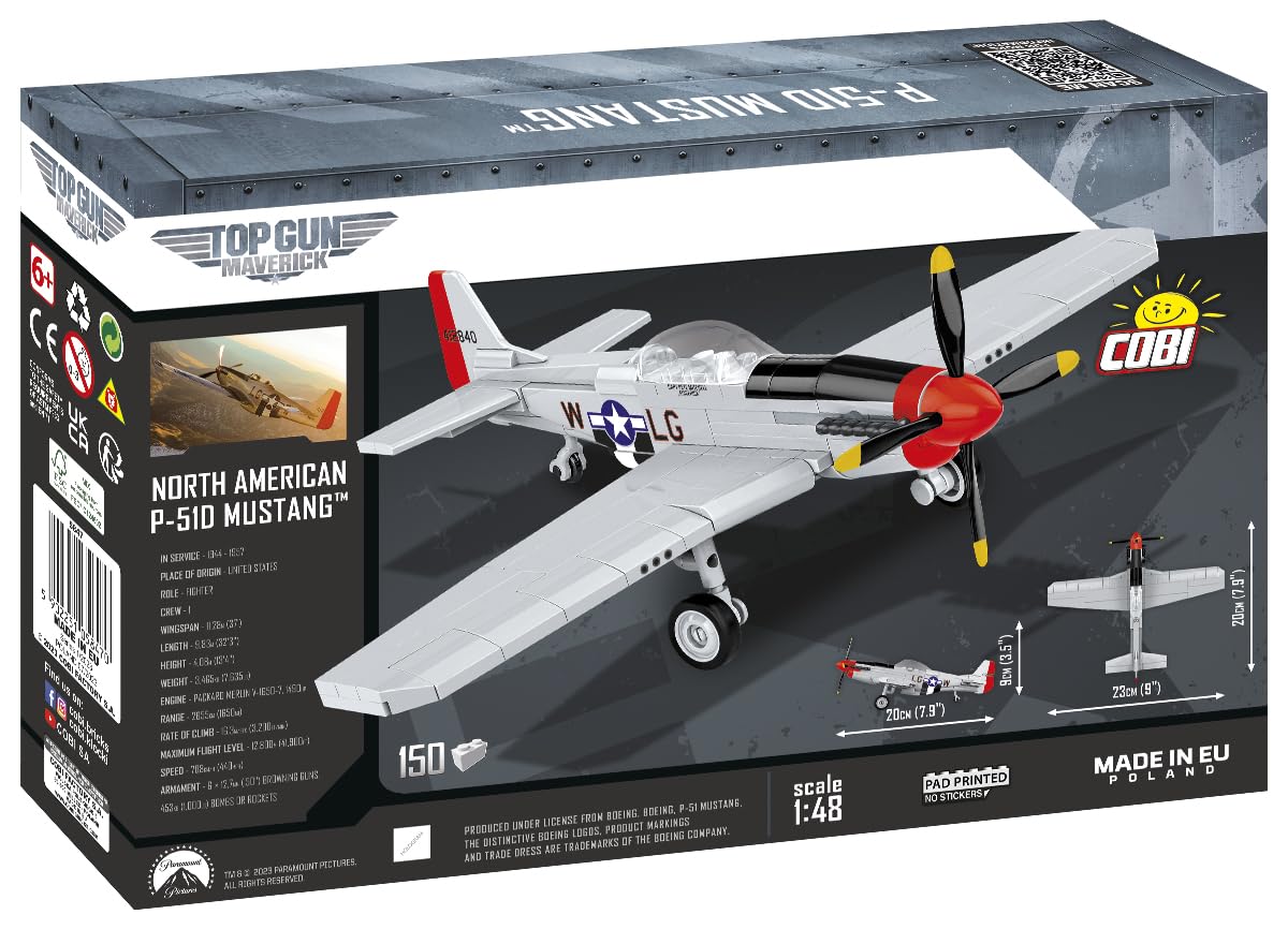 COBI TOP Gun: Maverick™ P-51D Mustang™ Aircraft