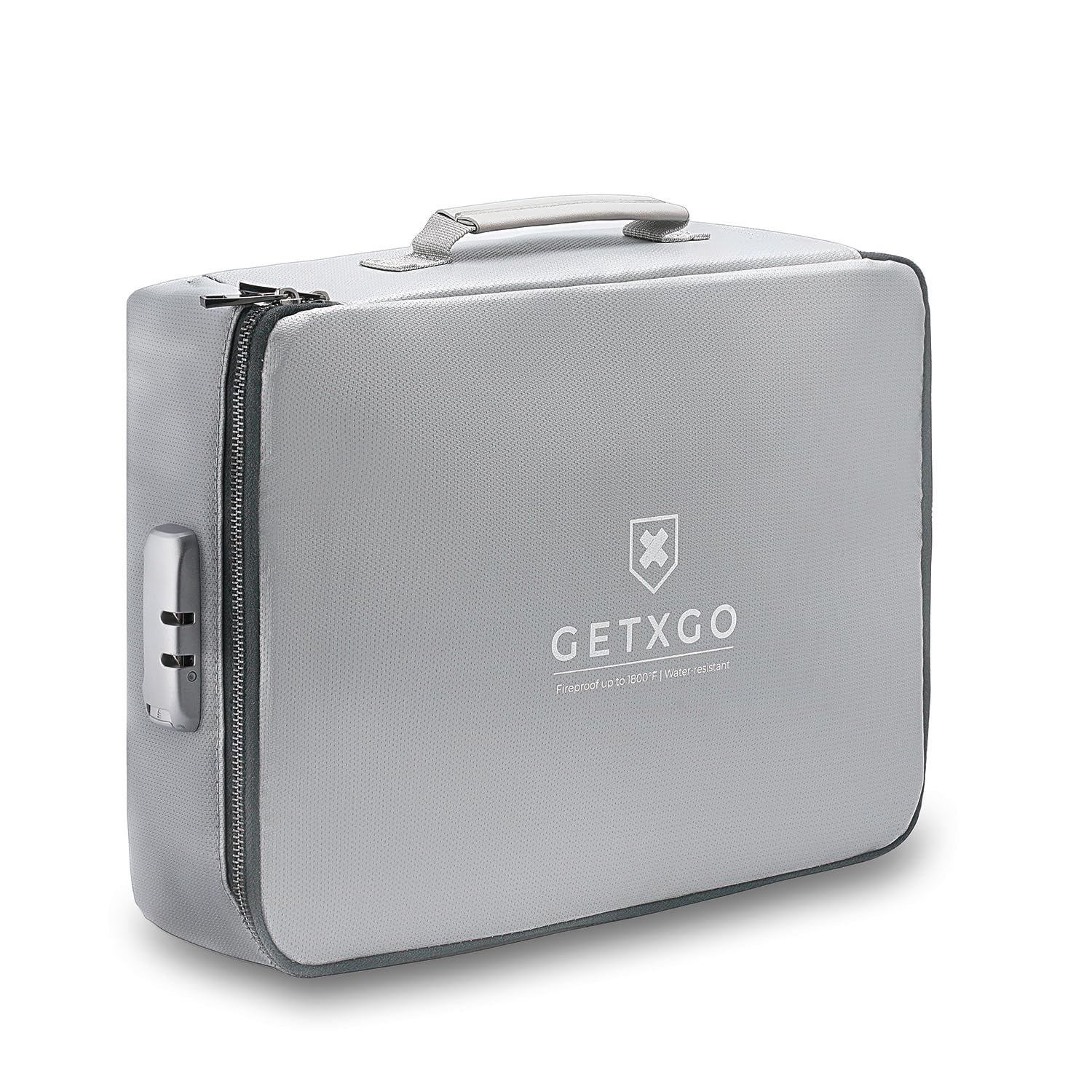 GETXGO: The Upgraded Fireproof and Water-resistant Document Box with Sercured Lock - Protect Your Valuables and Important Papers