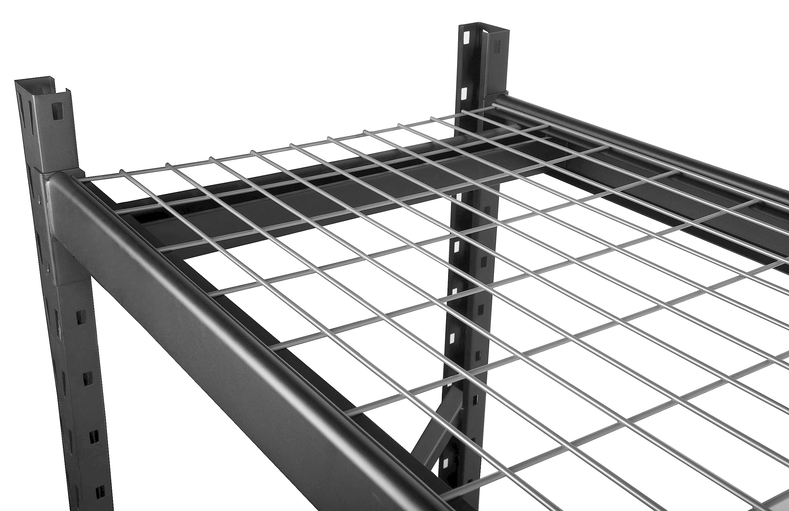 WEN Three-Tier Industrial Steel Storage Rack with Adjustable Shelving and 6000-Pound Capacity (RK7724-3)