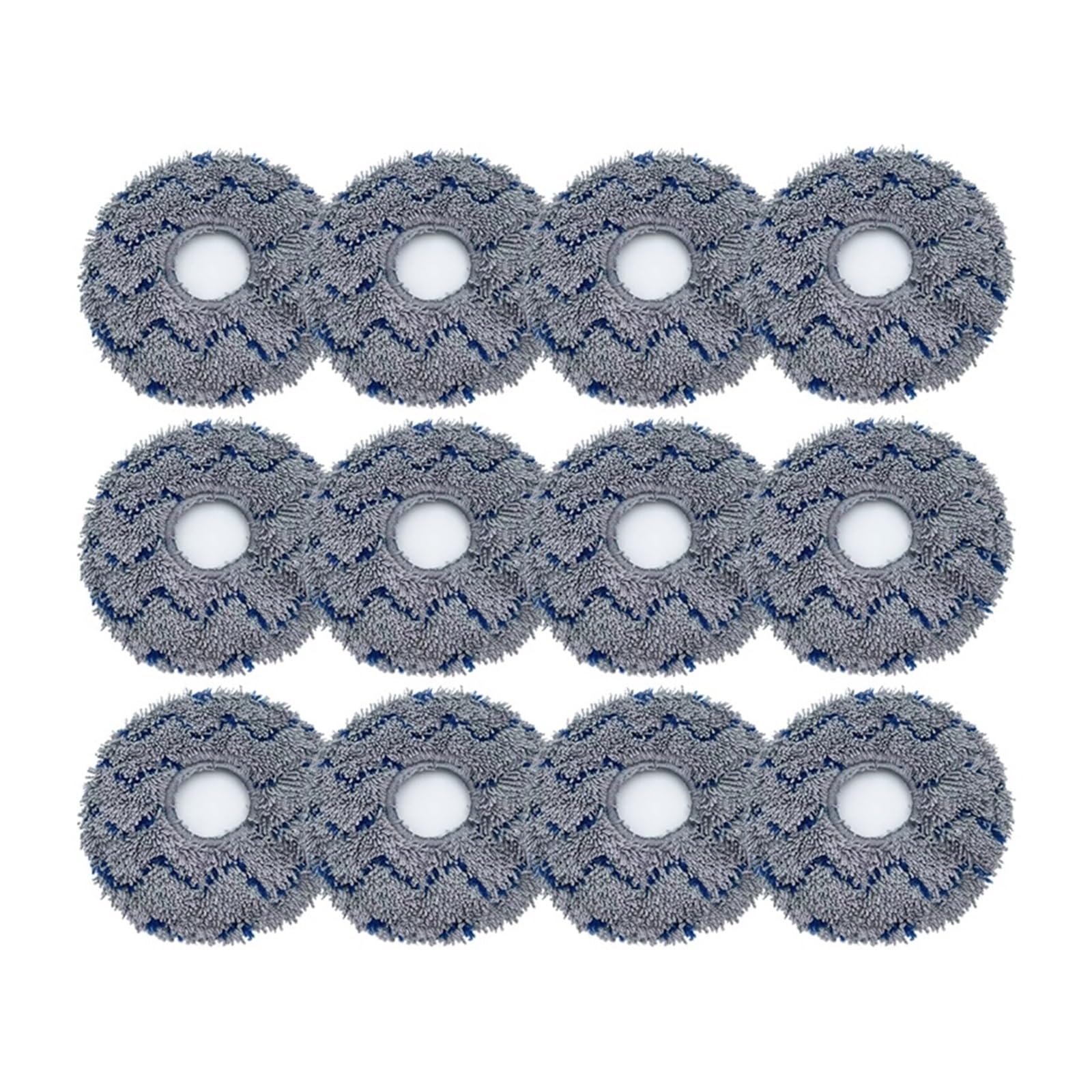 EtliN Replacement Compatible with Ecovacs T10 Turbo/Deebot X1 / Omni / X1 Turbo Vacuum Cleaner Mop Cloth Washable Mop Pads Parts Accessories (Color : 12pcs)