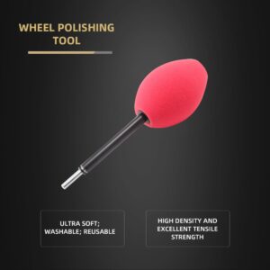 SPTA Wheel Rims Polisher, Polishing Ball, Polishing Cone, Metal Wheel Polishing Tool, Ball Buster Wheel and Rim Polisher System Attaches to Standard Household Drill