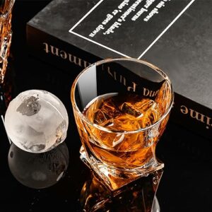 PARACITY Whiskey Glasses Set of 2, Old Fashioned Cocktail Glass, 10 OZ Whiskey Glasses, Bourbon Glasses, Rocks Glasses for Scotch, Liquor Vodka, Bourbon, Whiskey Gifts for Men, Husband, Boyfriend