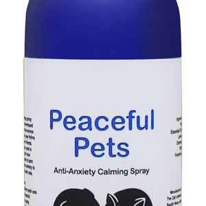 Peaceful Pets Calming Spray - Natural Stress Relief & Anxiety Relief for Cats & Dogs - Drug-Free Calming Solution