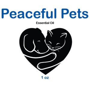 Peaceful Pets Calming Essential Oil - Natural Stress Relief & Anxiety Relief for Cats & Dogs - Drug-Free Calming Solution