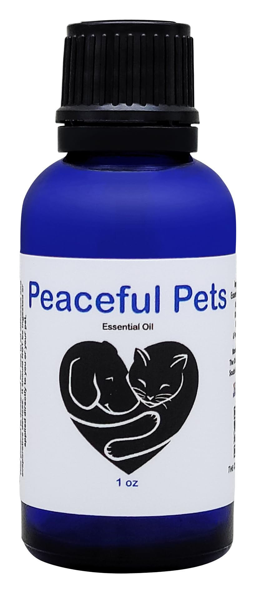 Peaceful Pets Calming Essential Oil - Natural Stress Relief & Anxiety Relief for Cats & Dogs - Drug-Free Calming Solution