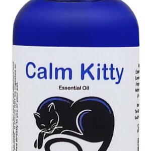 The Cat's MeWow Calm Kitty Calming Essential Oil - Natural Stress Relief & Anxiety Relief for Cats - Drug-Free Calming Solution