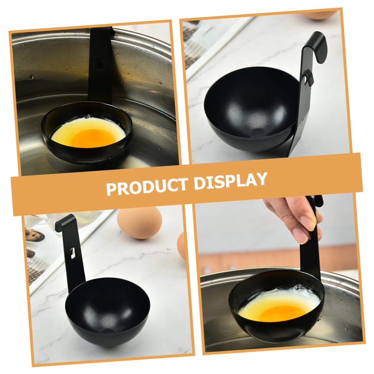 SEWOART 3pcs Stainless Steel Egg Cooker Egg Cooker for Eggs Poached Egg Cooker Steamed Egg Cup Breakfast Griddle Poached Egg Maker Microwave Household Gadgets Boil Egg Cooker Egg Cups