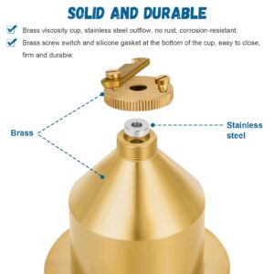 Saladulce Viscometer Flow Cup Viscosity Cup Viscometer Ford Cup #4 Flow Viscosity Viscometer for Paint Varnish Lacquer Inks