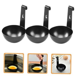 SEWOART 3pcs Stainless Steel Egg Cooker Egg Cooker for Eggs Poached Egg Cooker Steamed Egg Cup Breakfast Griddle Poached Egg Maker Microwave Household Gadgets Boil Egg Cooker Egg Cups