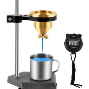 Saladulce Viscometer Flow Cup Viscosity Cup Viscometer Ford Cup #4 Flow Viscosity Viscometer for Paint Varnish Lacquer Inks