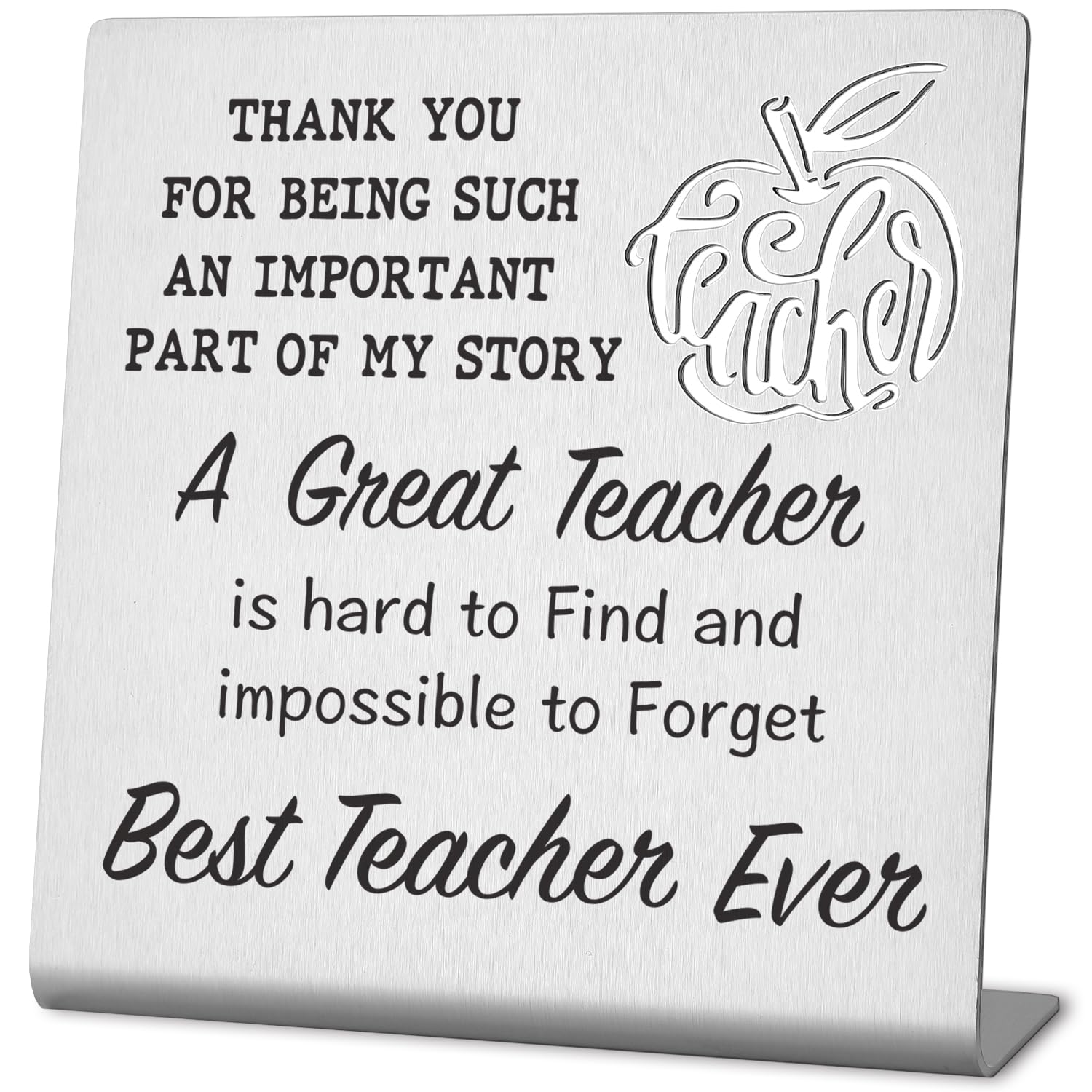 Teacher Definition Gift For Office Desk Sign, Teacher Thank You Appreciation Week Gifts for Graduation Retirement End Of Season Christmas Teacher's Day Birthday Gift From Student Coworker ter2