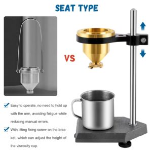 Saladulce Viscometer Flow Cup Viscosity Cup Viscometer Ford Cup #4 Flow Viscosity Viscometer for Paint Varnish Lacquer Inks