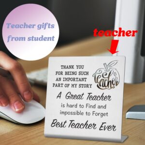 Teacher Definition Gift For Office Desk Sign, Teacher Thank You Appreciation Week Gifts for Graduation Retirement End Of Season Christmas Teacher's Day Birthday Gift From Student Coworker ter2