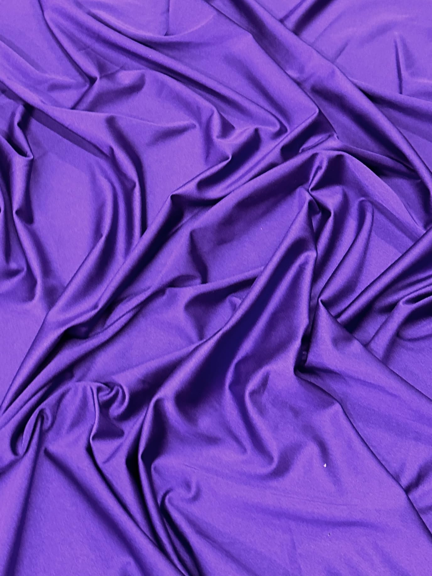 Premium Yoga Nylon Spandex Fabric - Ultra-Soft & Stretchy 4-Way Stretch Fabric by The Yard - Perfect for Activewear and Swimsuit Fabric, and More -1 Yard - 58 Inch Width (Purple)