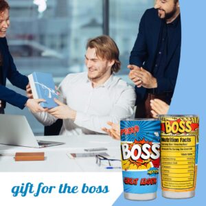 Best Boss Gifts for Men Women,Boss Day Gifts for Men Women,Going Away Gift for Boss,Funny Unique Boss Appreciation Gifts,Christmas Gifts for Boss Male Female 20oz Stainless Steel Tumbler