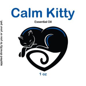 The Cat's MeWow Calm Kitty Calming Essential Oil - Natural Stress Relief & Anxiety Relief for Cats - Drug-Free Calming Solution