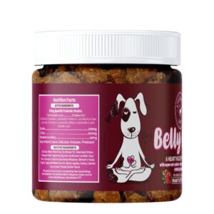 Belly Love - Heart Healthy Probiotic & Digestive Enzymes - Probiotics for Dogs - Gut Flora, Diarrhea & Bowel Support - Dog Supplement Soft Chew for Pet Immune System and Digestive Health