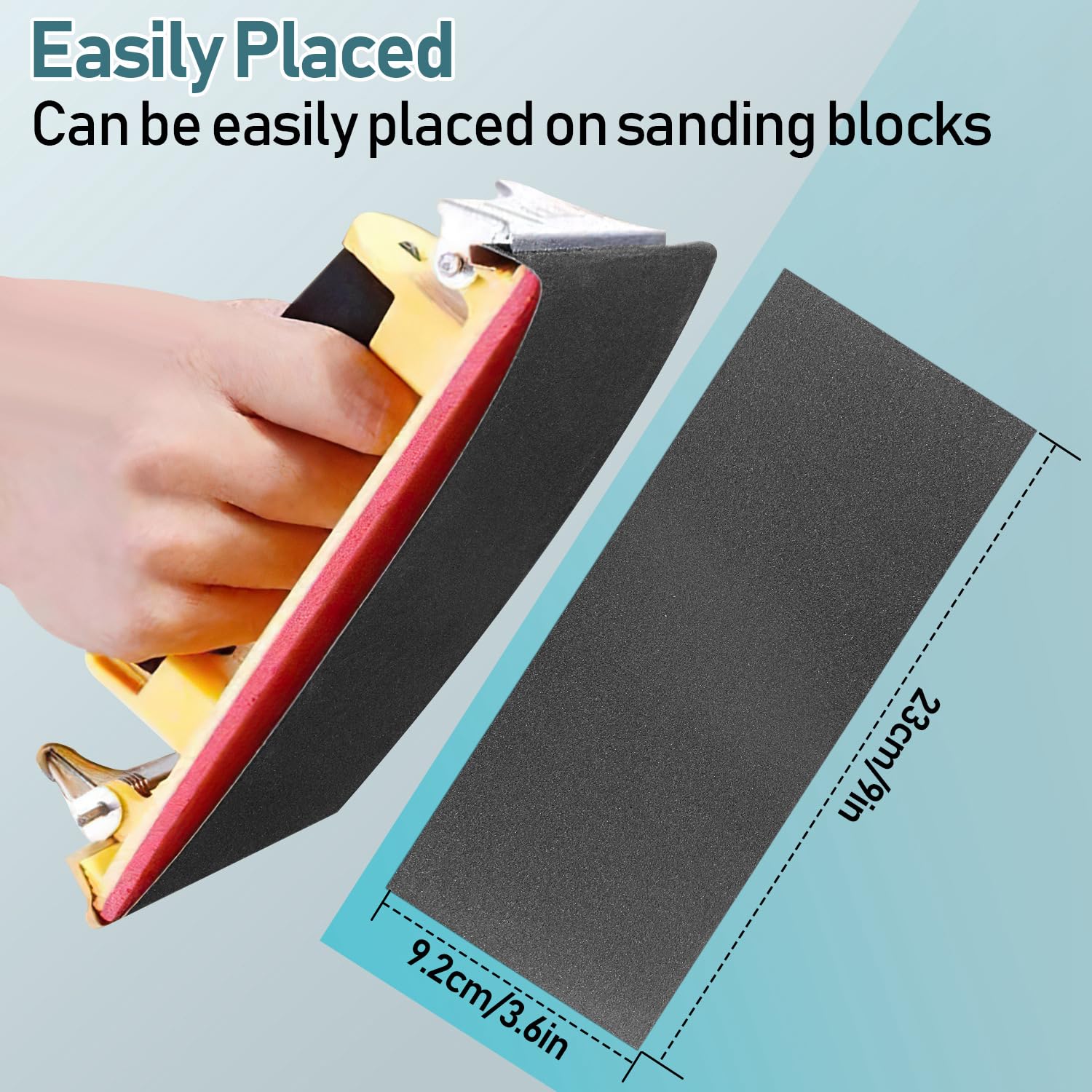 Sandpaper Sand Paper Assortment Pack 9 Grits Sand Paper for Wood Metal Car, Wet Sanding Paper 400 600 800 1000 1200 1500 2000 2500 3000 (72 Pcs)