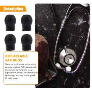 Mobestech 4pcs Earplugs Ear Tips for Stethoscopes Stethoscope Accessories Stethoscope Replacement Earbud Stethoscope Replacement Ear Tips Stethoscope Ear Tips Replacement Ear Beans Gourd PVC