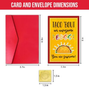 Taco Boss Day Card, Boss Appreciation Card, Boss’s Day Gift (Awesome Boss)