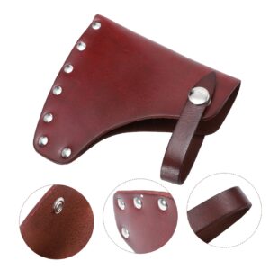 Hatchet 1pc Ax Protector Bushcraft Tools Adjustable Stand Leather Protector Blades Protectors Cover Camping Accessories Protective Sleeve Carrying Cover Belt Axe