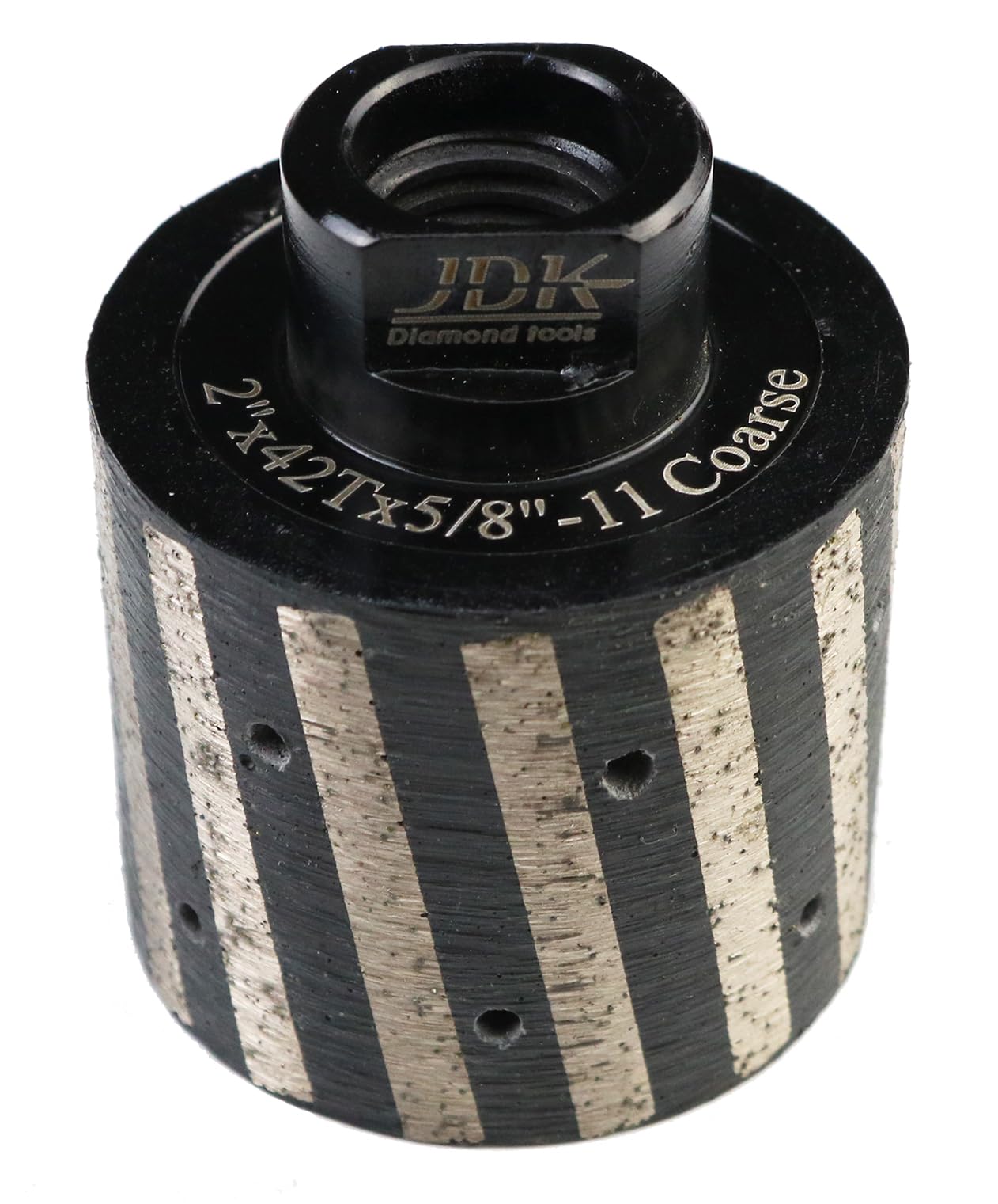 JDK 2 Inch Diamond Drum Wheel Resin Filled Zero Tolerance for Grinding Granite Marble Engineering Stones Concrete Sink Hole with 5/8’’-11 Thread (2 Inch,Resin Filled)