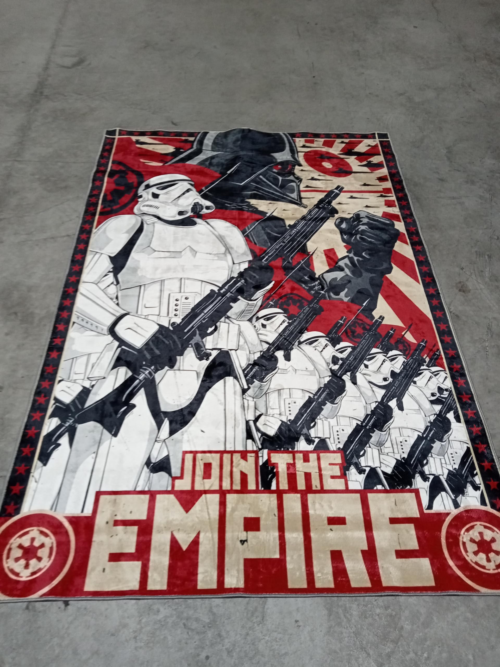 starwars Rug, Join The Empire Rug, Empire Propaganda Rug, Boy Room Rug, Fantastic Rug, Area Rug, Non Slip Rug coolVibesR114.5 140x200cm = 4.6 ft x 6.5 ft